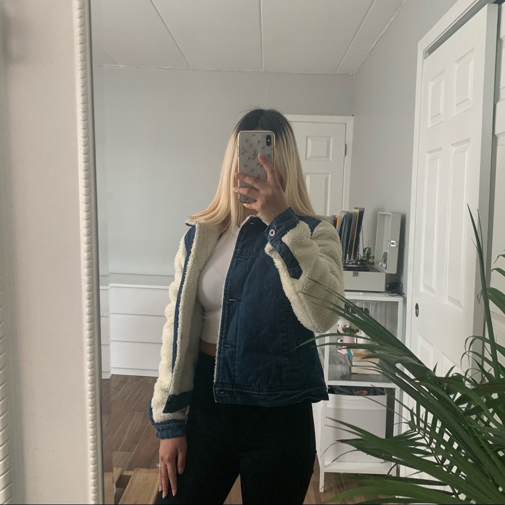 DENIM/SHERPA JACKET